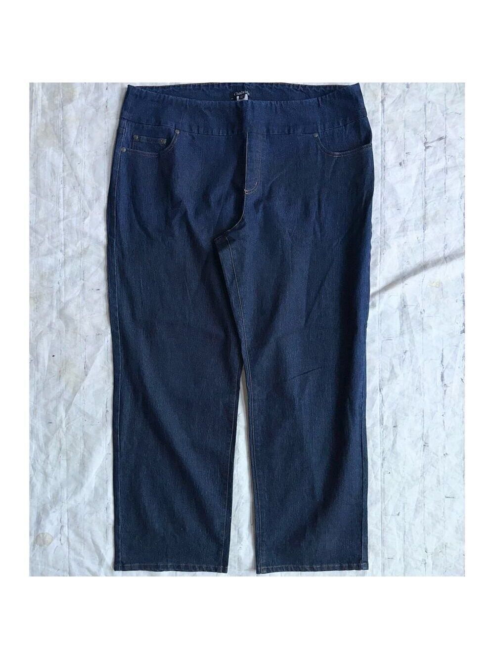 NWOT Women’s Size 22 Chadwicks Pull On Dark Blue Denim Jeans